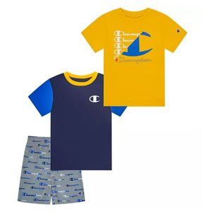 Champion Boy's 3pc Set - T-Shirt and Shorts